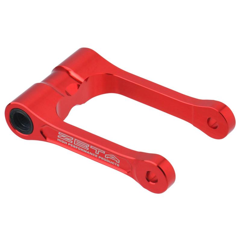 ジータレーシング(ZETA RACING) CRF250L/L(S)/RALLY/RALLY(S)(MD47) '21-25 CRF300L/RALLY '21-26 ロワーリングリンク レッド ローダウン 足つき改善 純正スタンド使用可 ダートフリーク