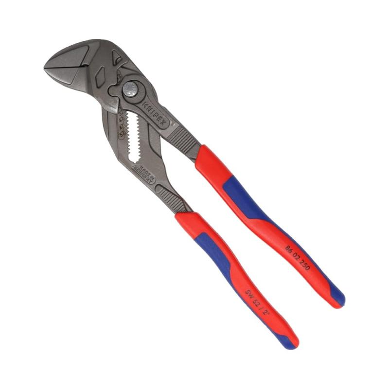 クニペックス KNIPEX 開口範囲調整可能なネジ用ツール プライヤーレンチ コンフォートタイプ 全長250mm 8602-250SB|TsuNaGu2017