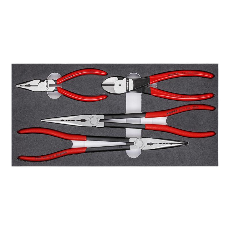クニペックス(Knipex) プライヤ-セット ウレタントレイ入り 002001V16