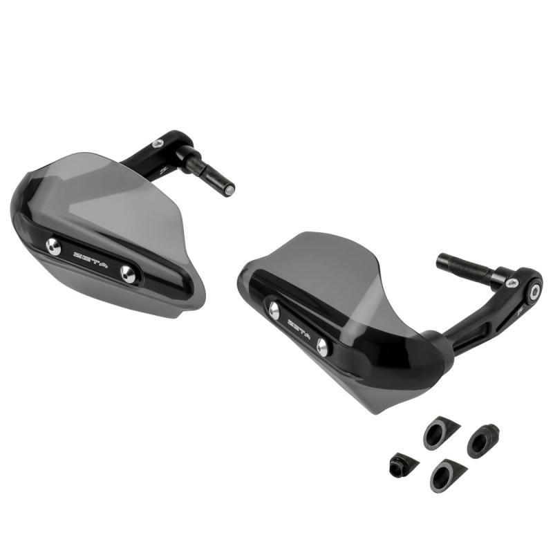 ジータレーシング(ZETA RACING) 中空ハンドルバーに対応(13.5mm-14.5mm/17.5mm-18.5mm) ックハンドガード ユニバーサルタイプ 鍛造 バーエンド取付け 防風 防寒 防雨 ステンレスボルト レバーガー 12,891円