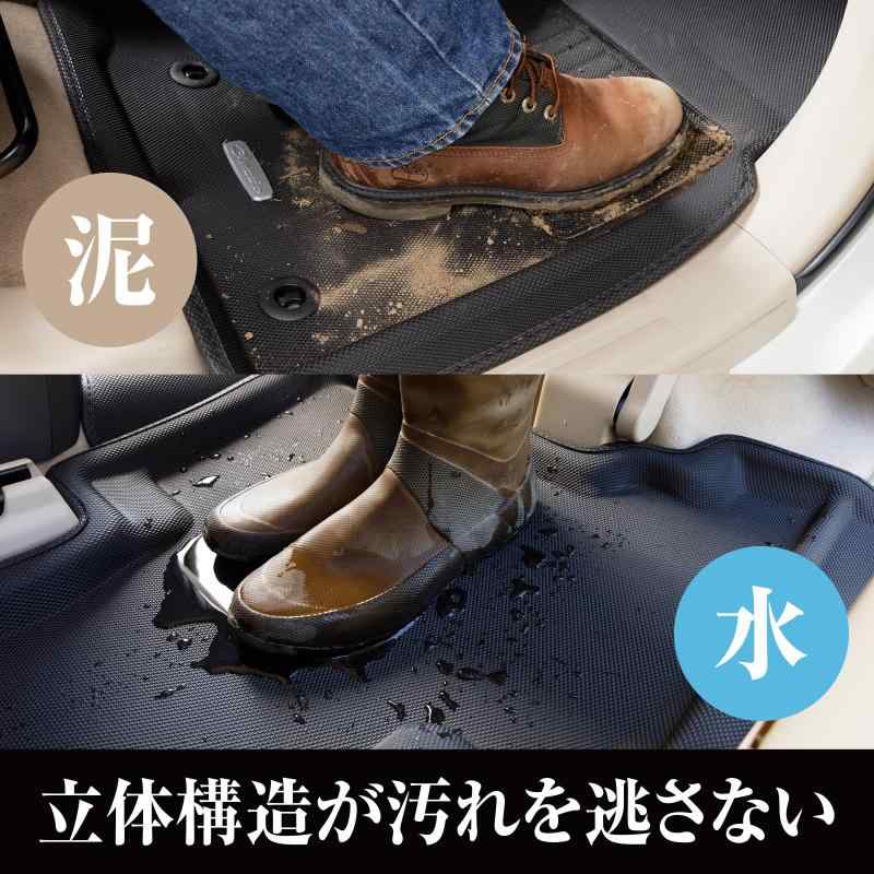 フロアマット 立体タイプ 1台分セット ランドクルーザープラド H25(2013)/9~7人乗り｜TsuNaGu2017 14,242円