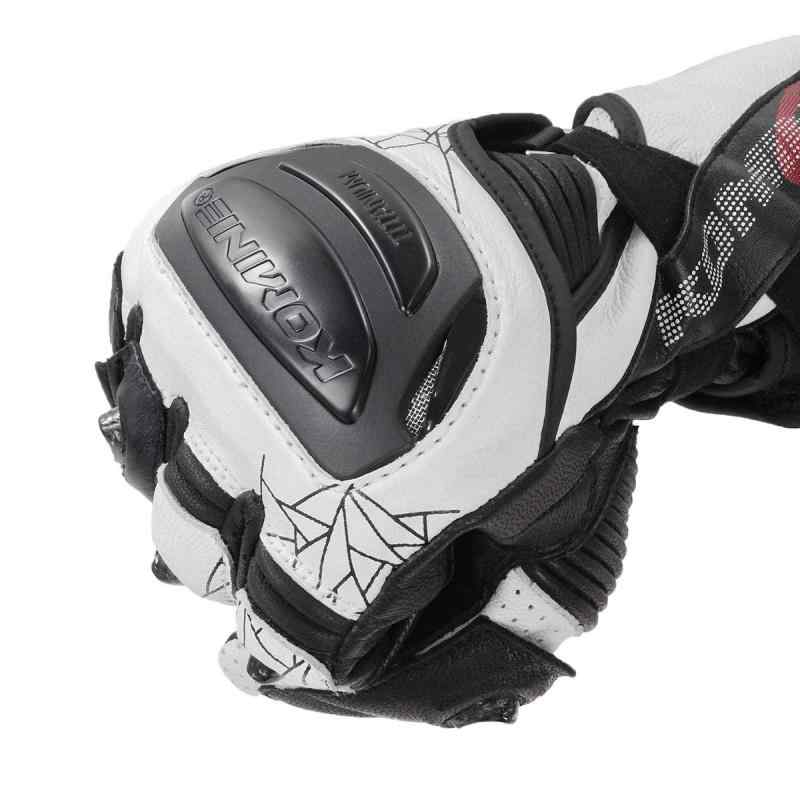 [コミネ] バイク チタニウムレーシンググローブ Rスペック チタン 本革 ゴートレザー 牛革 春 夏 秋 冬 06-235 GK-235