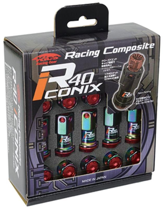 KYO-EI ( 協永産業 ) ホイールナット Racing Composite R40 iCONIX M12 x P1.5 アルミキャップ付|TsuNaGu2017