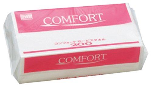 ケース販売 クレシア コンフォート サービスタオル 中判サイズ 200枚/パック ×30パック入 37105