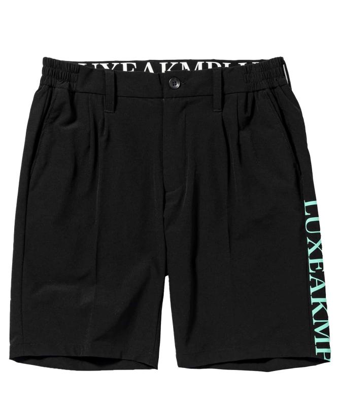 [リュクスエイケイエムプラス] ゴルフお召しもの 遊撃手ズボン下 SUPER STRET LOGO RT PANTS黒いこと×青色 S