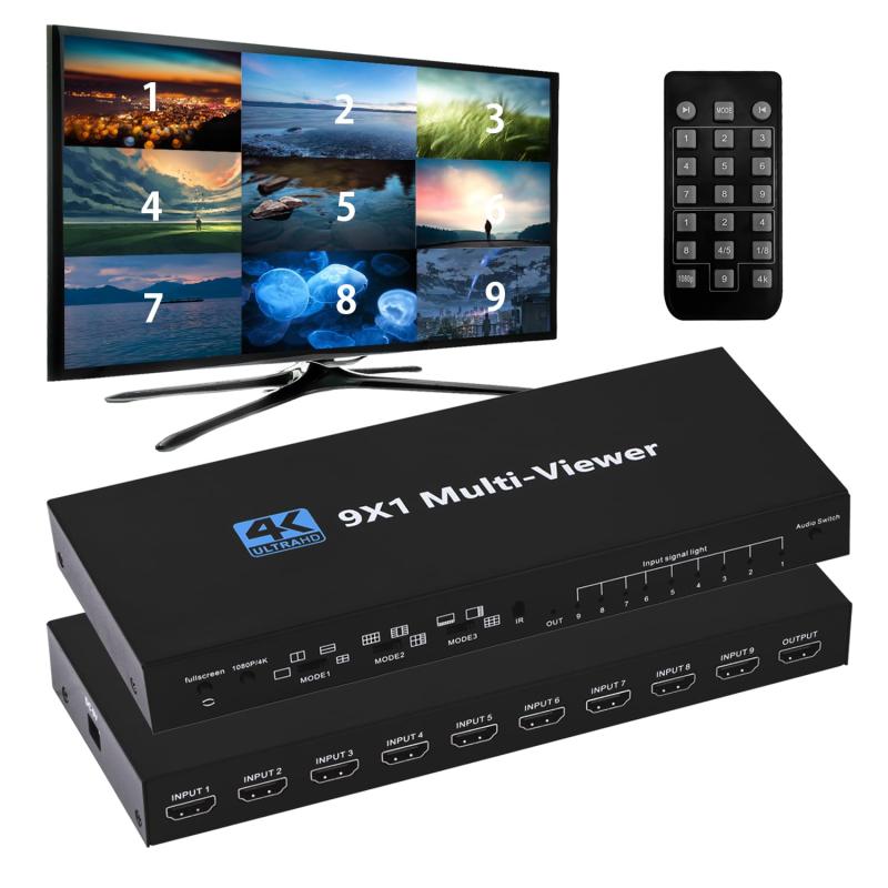 4K@30サイクル HDMI 画面うつり変わり器 16インプット1最終生産物 9インプット1最終生産物