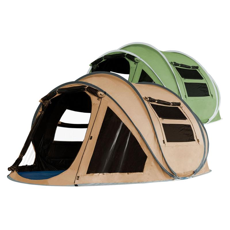 キャンプ用自動屋外ポップアップテント防水用クイックオープニングテントキャリングバッグ付き4人用キャノピー｜TsuNaGu2017