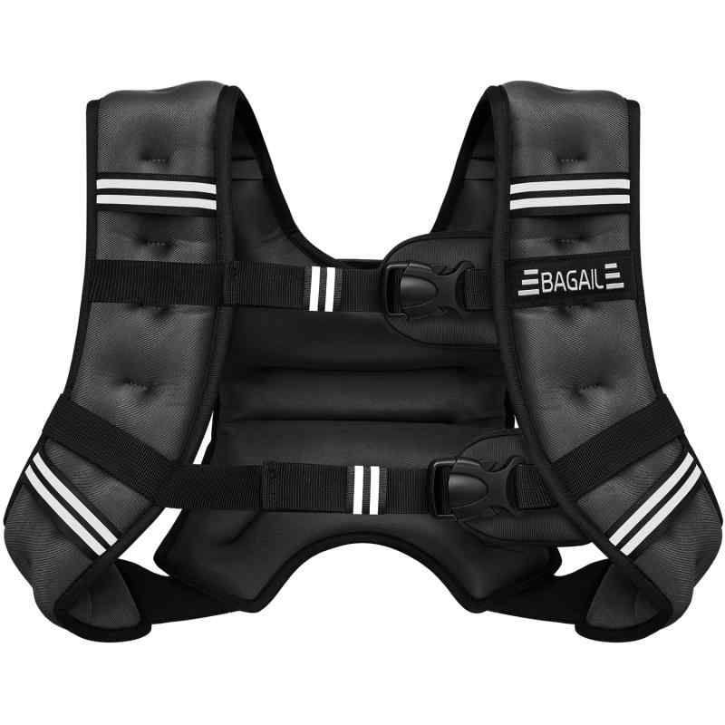 ウェイトベスト 加重ベスト3KG/5KG/8KG/10KG/12KG 水洗い可能 おもり ベスト 重り ベスト 重量ベスト前後の重量が等しい 砂漏れを防ぐ 超快適 夜間安全反射 負荷運動 筋トレ 自重トレーニン