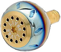 メガテック リブレ 5931 E44LGL-1 ノブ単体(EP44 ダイワL用) (ファイヤー+ゴールドC)｜ハンドルノブ 釣具 【期間限定セール】