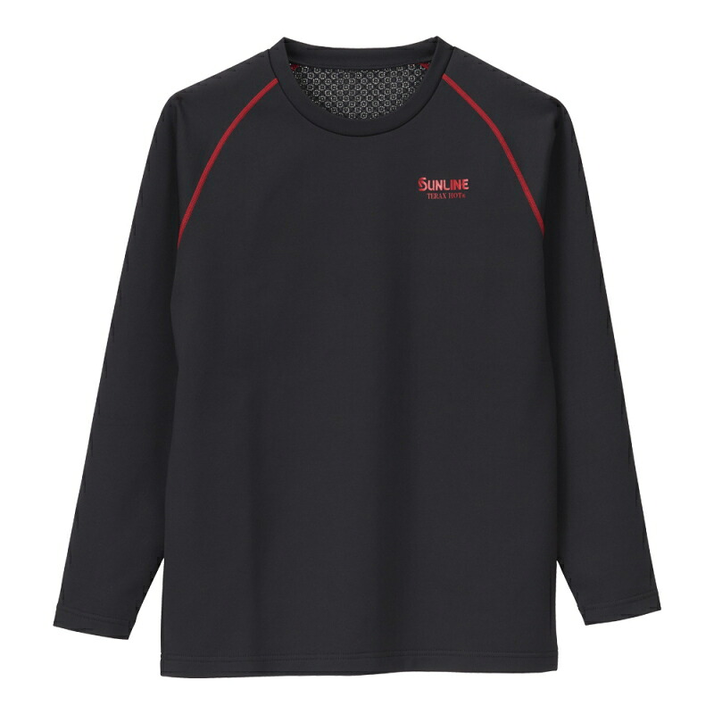 【セール】 サンライン TERAX HOT(R)クルーネックアンダーシャツ SUW-04209 レッド Lサイズ