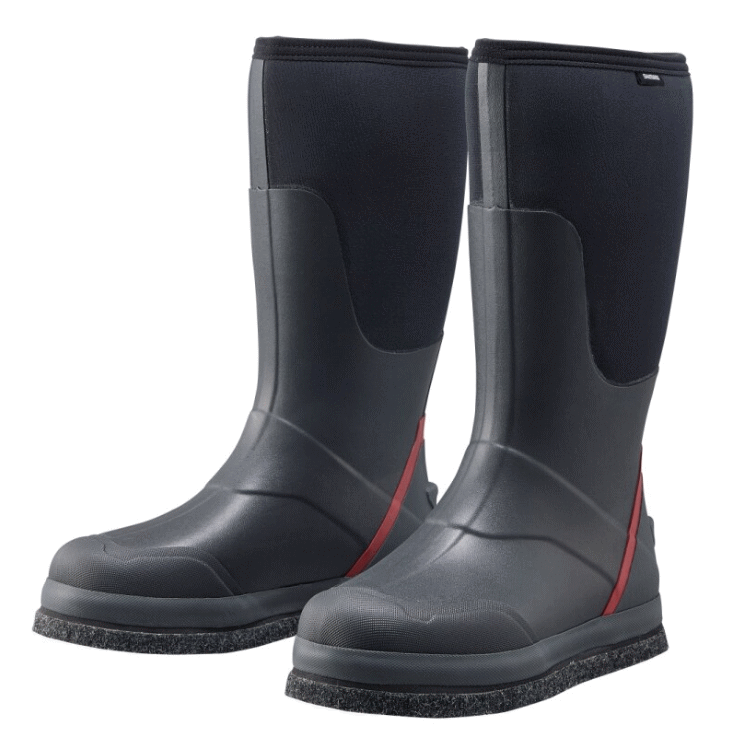 シマノ サーマルブーツ カットラバーピンフェルト FB-034W 黒いこと赤いこと S大きさ (24.0～24.5糎) shimano 釣具 【百貨店SALE】