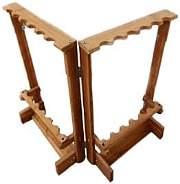 楽天市場】組立式ロッドスタンド KP-106 6本立て 竹製 釣り WAVE GEAR