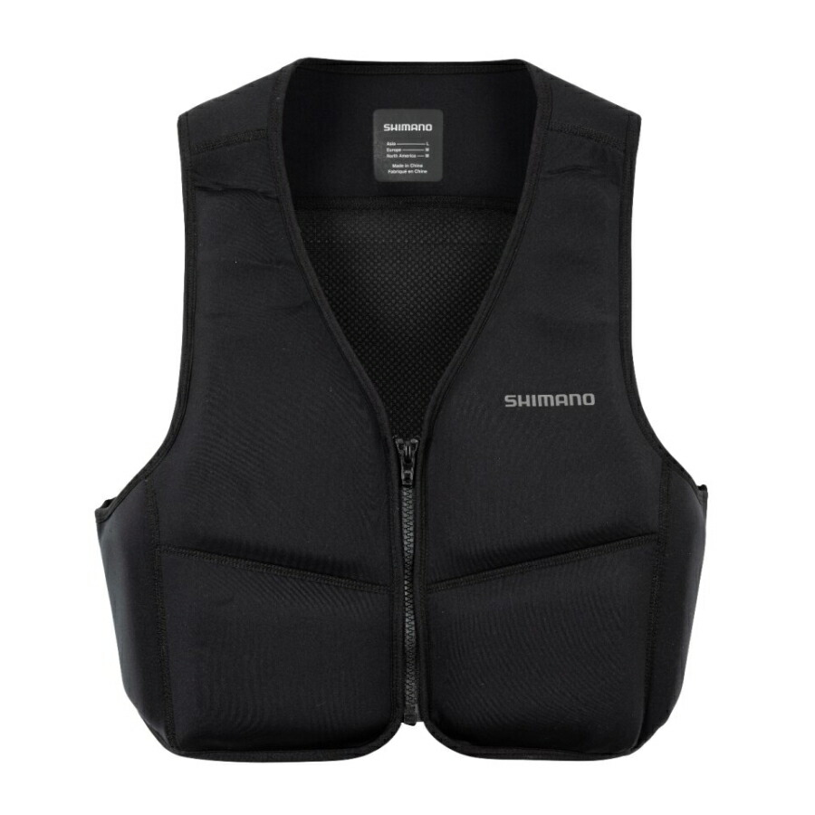 楽天市場】シマノ FI-027W ガードベスト M ブラック 【釣具 釣り具