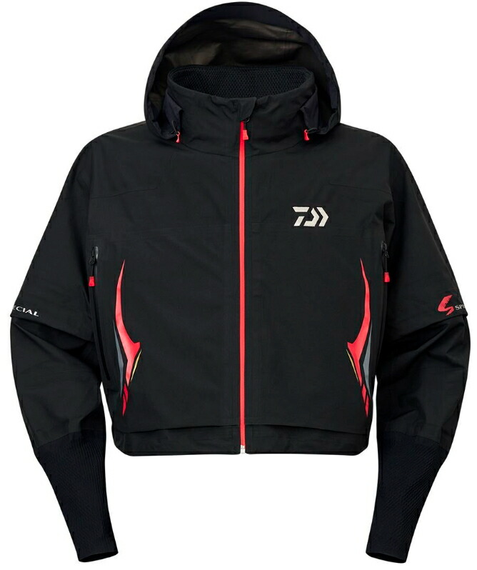 Daiwa フード付きレインウェア Lサイズ ブラック Daiwa フード付きレインウェア Lサイズ ブラック