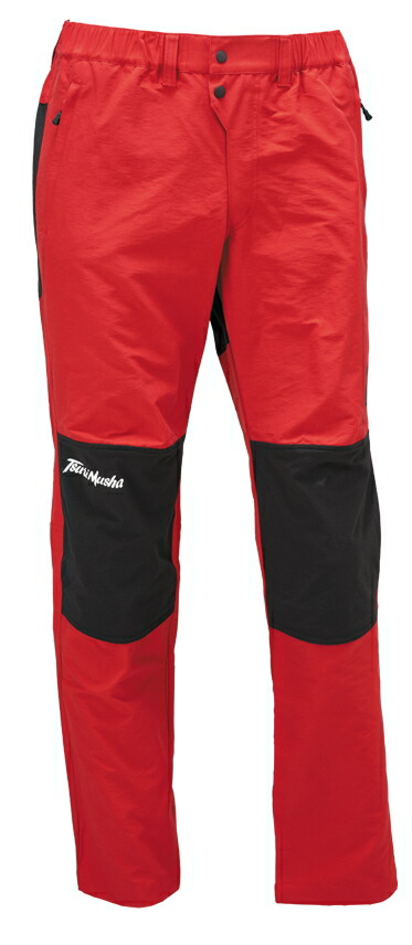 楽天市場】釣武者 コーデュラ ネオハイブリットパンツ レッド Mサイズ