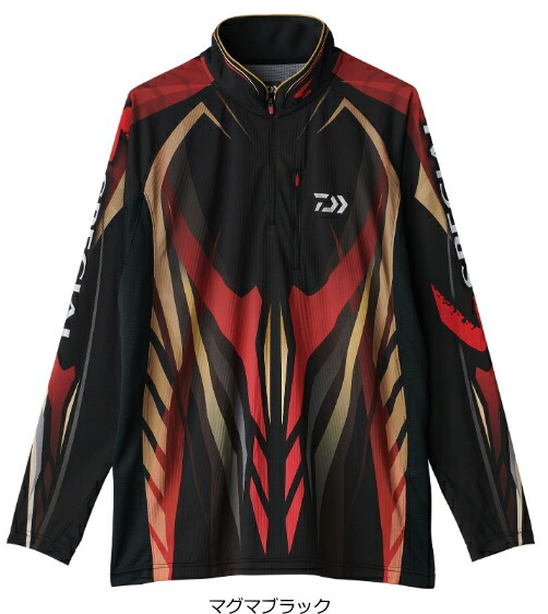 ダイワ 特別 ロングスリーブシャツ DE-7025 マグマ黒いこと M大きさ｜鮎 友釣り お召しもの｜daiwa 釣具