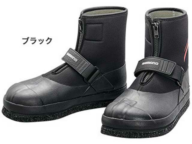 シマノ／Shimano FT-035T ３Ｄカットフェルトタビ（中割） カラー：ブラック （鮎・友釣り用 鮎タビ） つり具ＴＥＮ