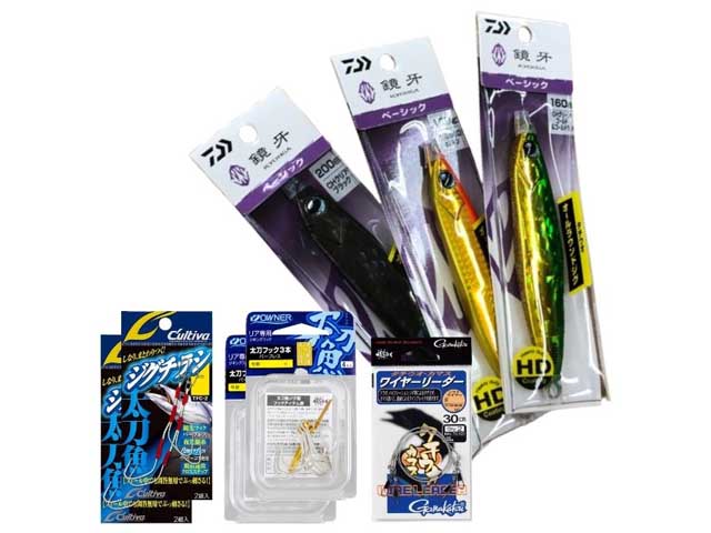 楽天市場】【全19色】 ダイワ 鏡牙ジグ セミロング 200g (タチウオ