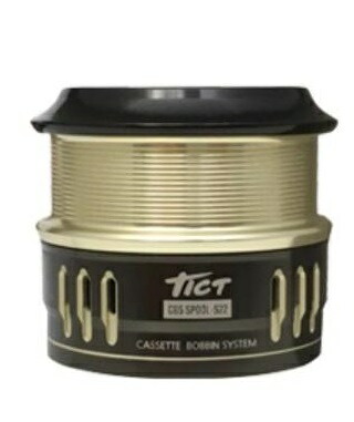 【TICT】CBS(カセットボビンシステム) SPOOL-S22 シャンパンゴールド×ガンメタ|つり具トビヌケ