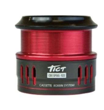 【TICT】CBS(カセットボビンシステム) SPOOL-S22 レッド×ガンメタ|つり具トビヌケ