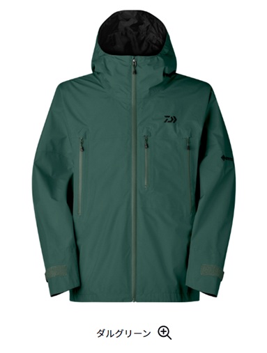 【ダイワ】DR-1926J GORE-TEX バーサタイルレインジャケット　＃ダルグリーン　Lｻｲｽﾞ【レインジャケット】｜つり具トビヌケ