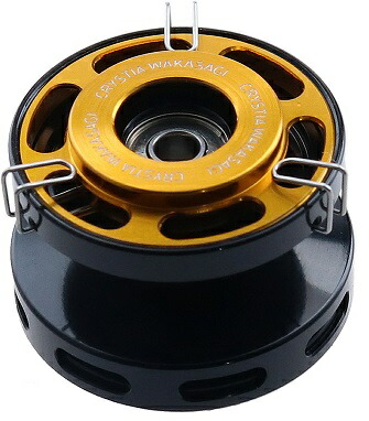 ダイワ クリスティアワカサギアルミスプールAIR(ゴールド/ブラック ダイワ クリスティアワカサギアルミスプールAIR(ゴールド/ブラック