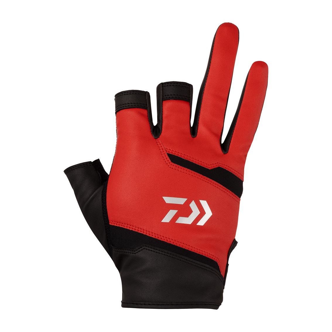 【ダイワ(DAIWA)】 DG-1424 レザーフィットグローブ 3本カット レッド L