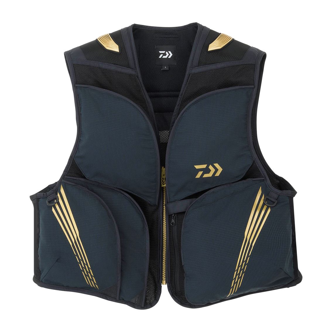 【ダイワ(DAIWA)】 DV-2126 クールショートベスト ブラック 2XL 鮎 渓流 フィッシングベスト