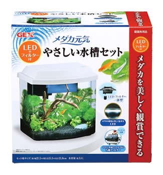楽天市場 ジェックス メダカ元気 Led フィルター付 やさしい水槽セット 1セット メダカ飼育セット 観賞魚用品 ツルハドラッグ