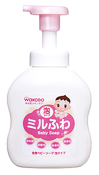 和光堂　ミルふわ　全身ベビーソープ　泡タイプ　ボディソープ　(450mL)　ベビー用全身シャンプー