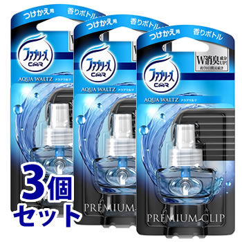 楽天市場 セット販売 P G ファブリーズ プレミアムクリップ アクアワルツ つけかえ用 7ml 3個セット 付け替え用 クルマ用 車用消臭芳香剤 P G ツルハドラッグ