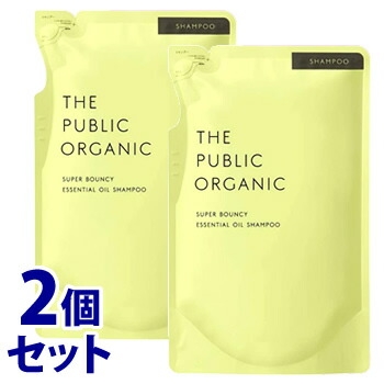 《セット販売》　カラーズ ザ パブリック オーガニック スーパーバウンシー シャンプー つめかえ用 (400mL)×2個セット 詰め替え用 ノンシリコンシャンプー