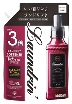 楽天市場 ランドリン 柔軟剤 エレガントフローラルの香り 特大3倍サイズ つめかえ用 1440ml 詰め替え用 ツルハドラッグ