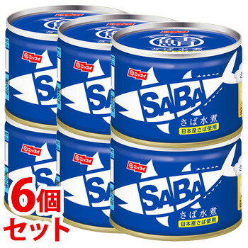 楽天市場 セット販売 ニッスイ スルッとふた Saba さば水煮 150g 6個セット 鯖缶 サバ缶 缶詰 日本水産 軽減税率対象商品 ツルハドラッグ