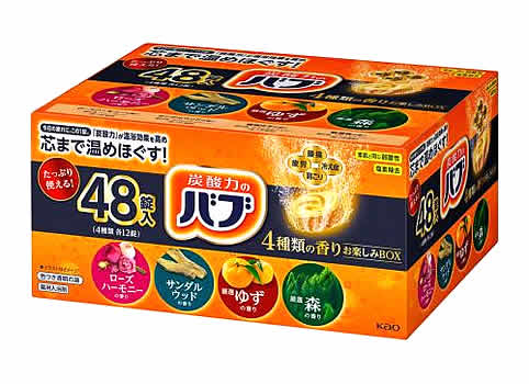 【楽天市場】《ケース》 花王 バブ 4種類の香りお楽しみBOX (48錠