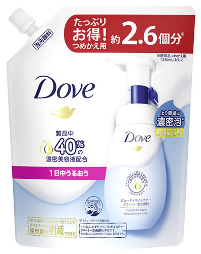 楽天市場】ダヴ(Dove) ビューティモイスチャー クリーミー泡洗顔料