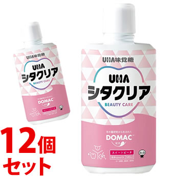 《セット販売》　UHA味覚糖 シタクリア 液体はみがき スイートピーチ (500mL)×12個セット 液体歯磨き 液体ハミガキ　【送料無料】　【smtb-s】
