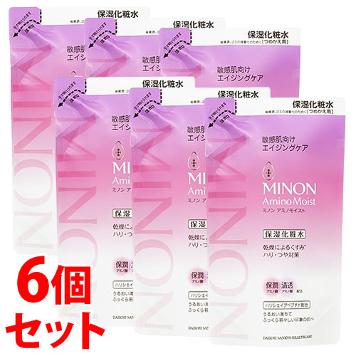 《セット販売》　第一三共ヘルスケア ミノン アミノモイスト エイジングケア ローション つめかえ用 (130mL)&times;6個セット 詰め替え用 保湿化粧水｜ツルハドラッグ