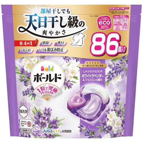 楽天市場】P&G ボールド ジェルボール 4IN1 心安らぐホワイト