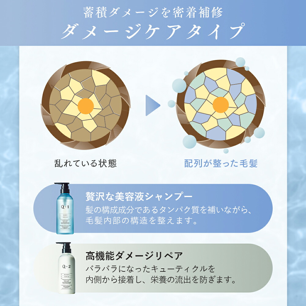 Q+ ( クオリタス )シャンプー ＆ トリートメント 400ml ＆ 400g