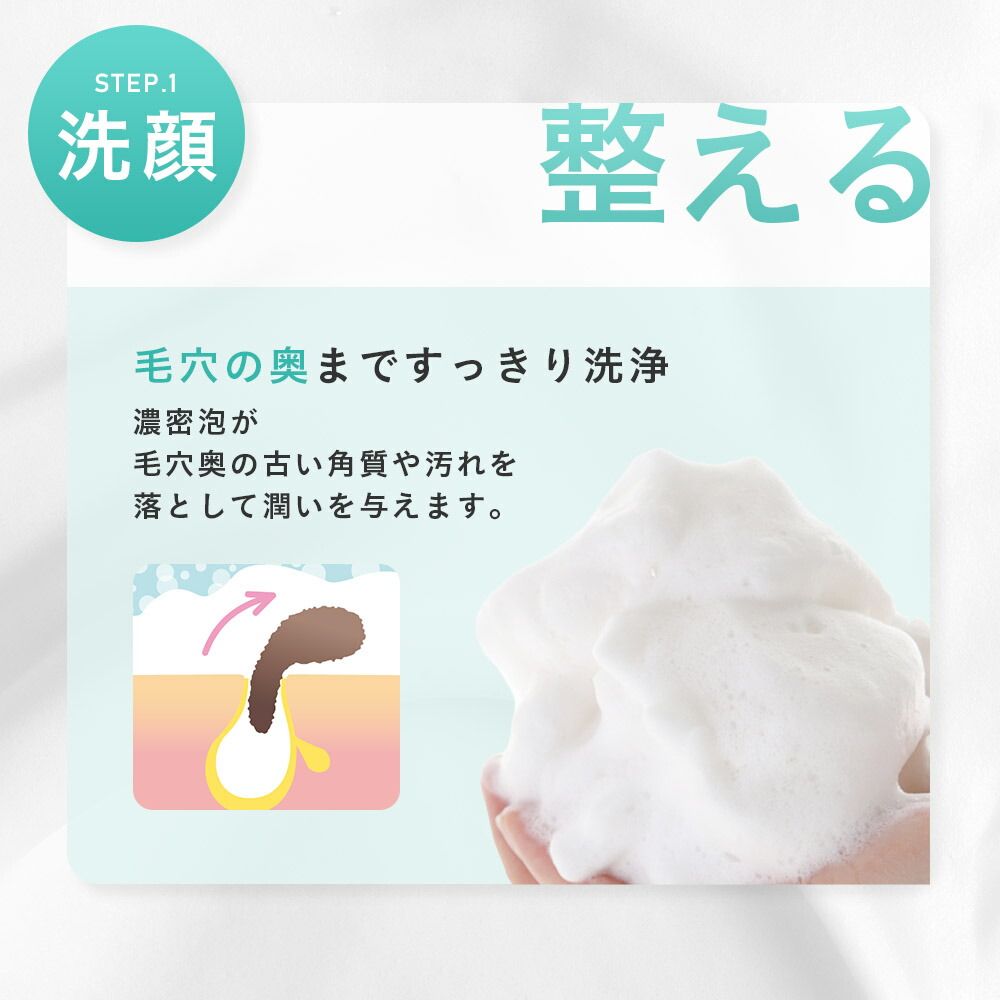 クリーム & 化粧水 & 洗顔 基礎 セット