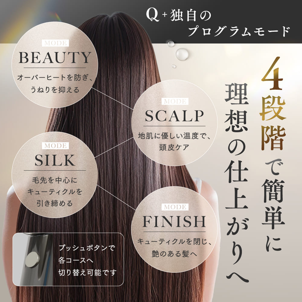 Q+ 公式 】ドライヤー クオリタス シルキーイオン ドライヤースマート