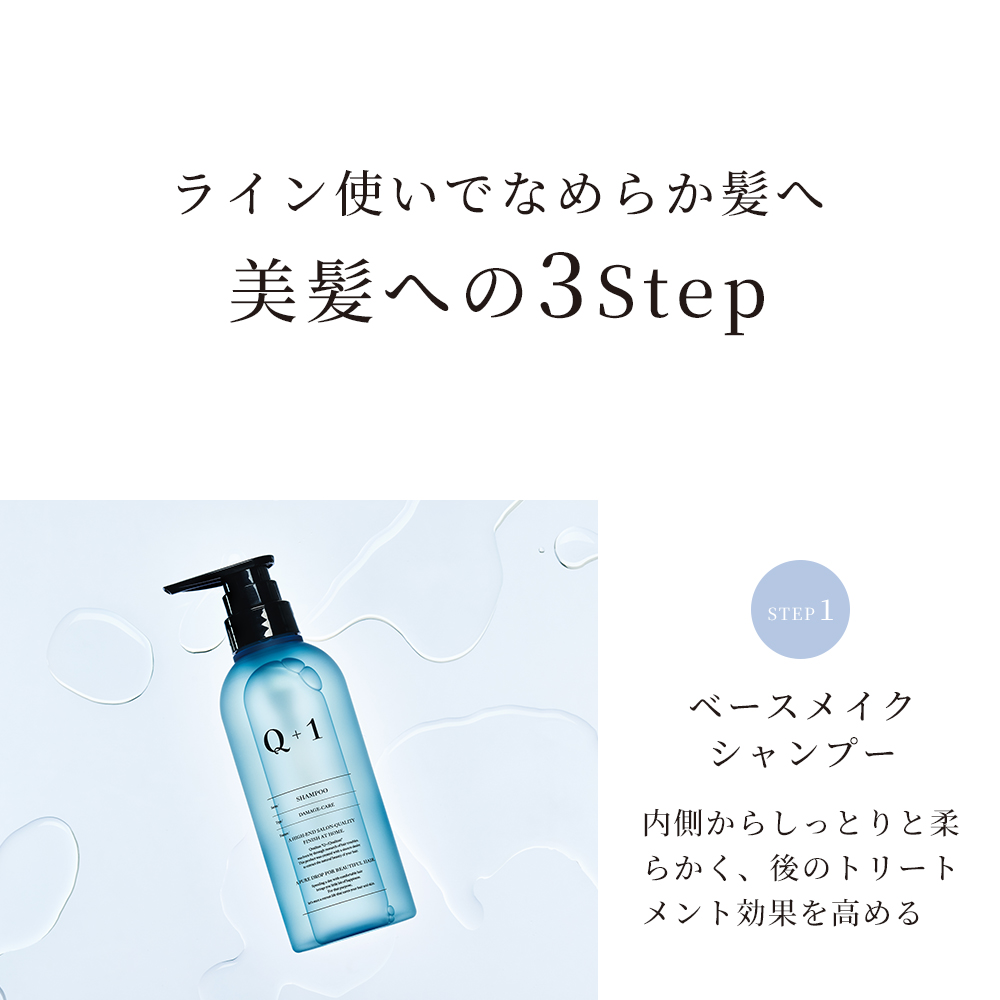 Q+ ( クオリタス ) シャンプー ＆ トリートメント ＆ ヘアオイル 各