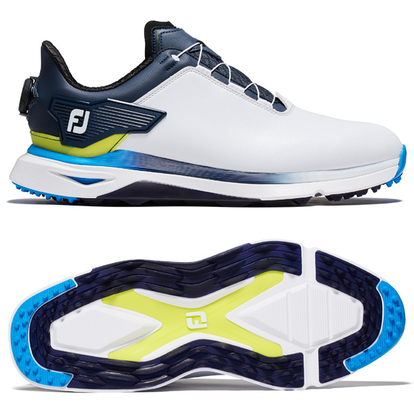 FootJoy ゴルフシューズ PRO BOAダイヤル ホワイト×ネイビー FootJoy フットジョイ ゴルフシューズ PRO SLX BOA プロ
