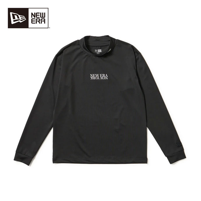 【4/18限定★最大100%P還元※要エントリー】ゴルフウェア ニューエラ アウター LS M NECK ST KNIT JER TEE BLK 14669804 レディース