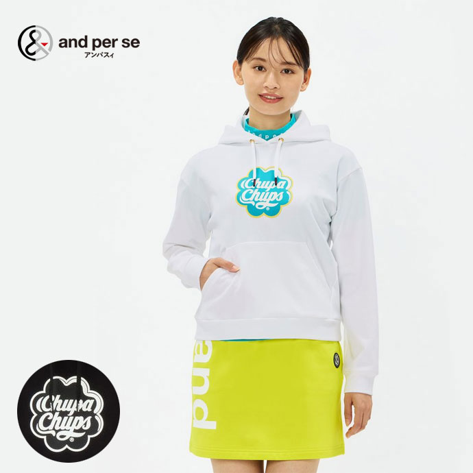 ゴルフウェア アンパスィ チュッパチャプス スウェット長袖パーカ レディース 春 夏 26SS|つるやゴルフ店