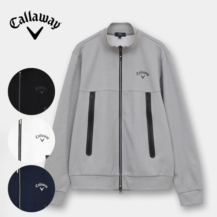 ゴルフウェア キャロウェイ カノコダンボールフルジップスウェット メンズ 春 夏 26SS|つるやゴルフ店