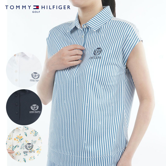 ゴルフウェア トミーヒルフィガー ラウンドヘムフレンチポロシャツ レディース 春 夏 26SS｜つるやゴルフ店