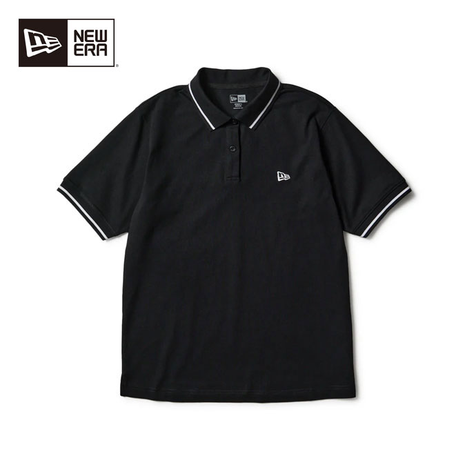 【★お得なクーポン配布中★※対象外あり】ゴルフウェア ニューエラ GFW SS STRIPE COLLAR POLO BLK レディース 春 夏 26SS