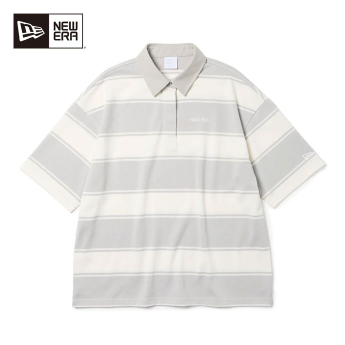【★お得なクーポン配布中★※対象外あり】ゴルフウェア ニューエラ GFW SS RUGBY SHIRT BORDER GRY レディース 春 夏 26SS